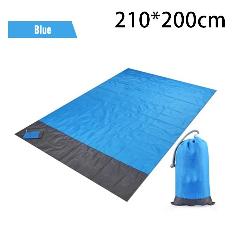 Waterproof Pocket Beach Blanket Folding Camping Mat Mattress Portable Lightweight Mat Outdoor Picnic Mat Sand Beach Mat