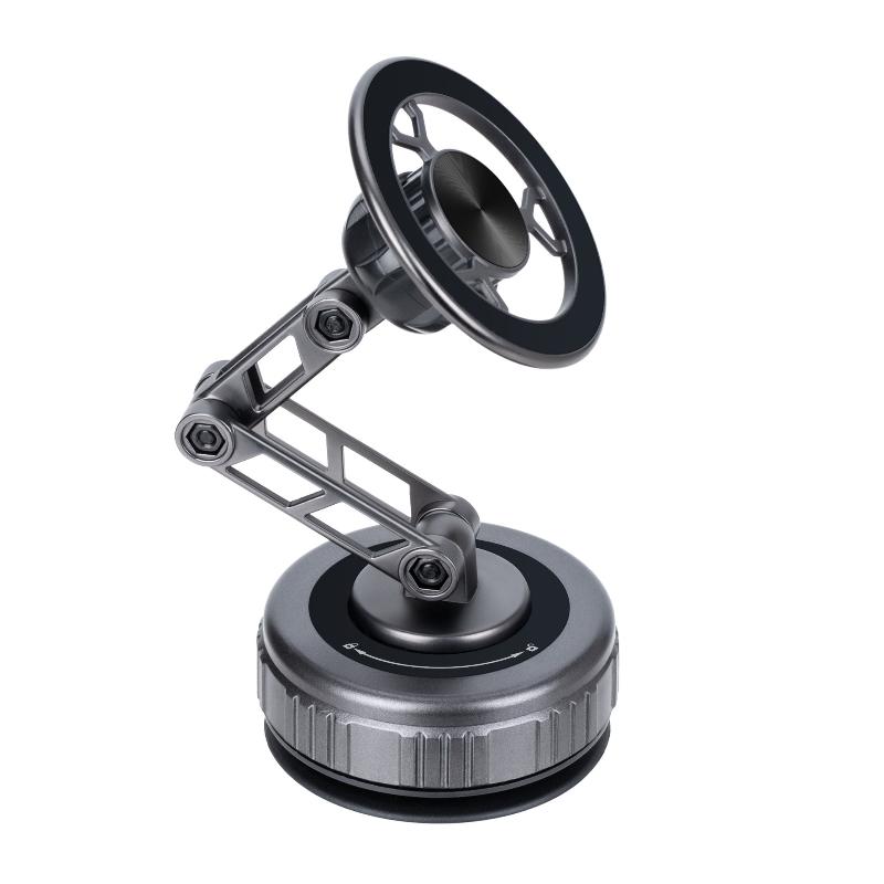 Universal Mount Navigation Vacuum Magnetic Three-Axis Foldable 360° Rotating Mechanical Arm Phone Stand Car Phone Holder