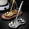 Wei Yi 304 Stainless Steel Soup & Slotted Spoon with Rack