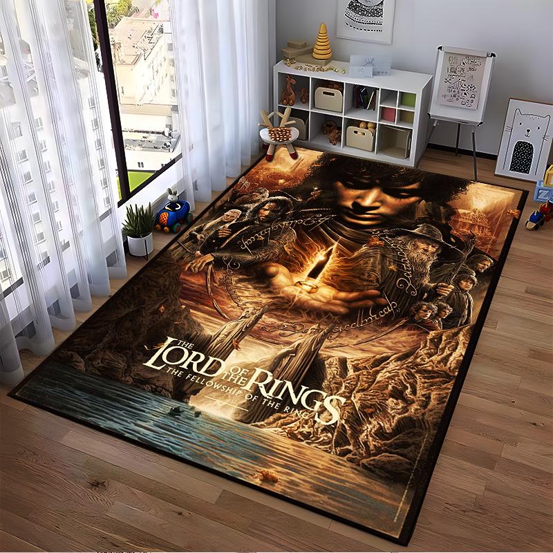 The Lord of the Rings Carpet - Epic Fellowship Design, Movie Decor Suitable for use as an anti-slip for living room bedroom sofas