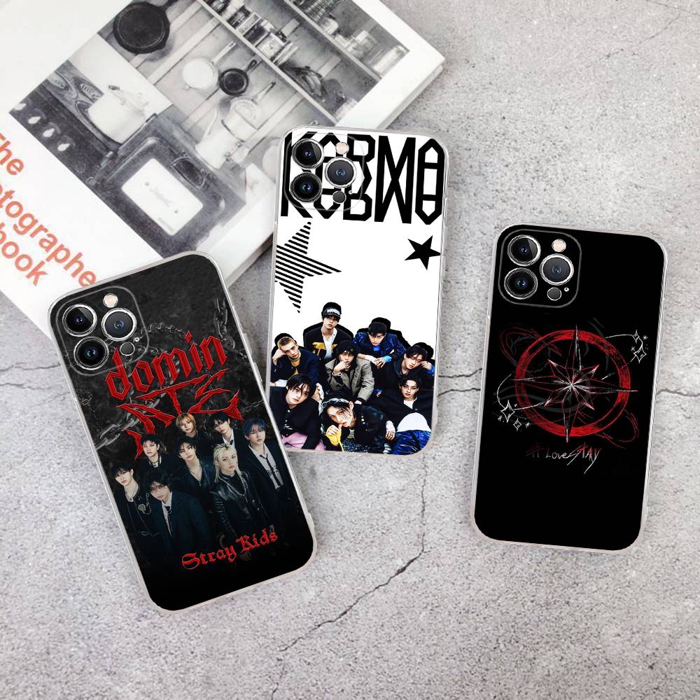 Kpop S-Stray K-Kids Transparent Phone Case For IPhone 17 Air 16 Pro Max 15 14 13 12 11Plus Shockproof Cover