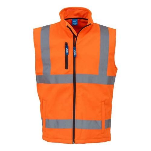 Yoko Unisex Adult Hi-Vis Softshell Gilet