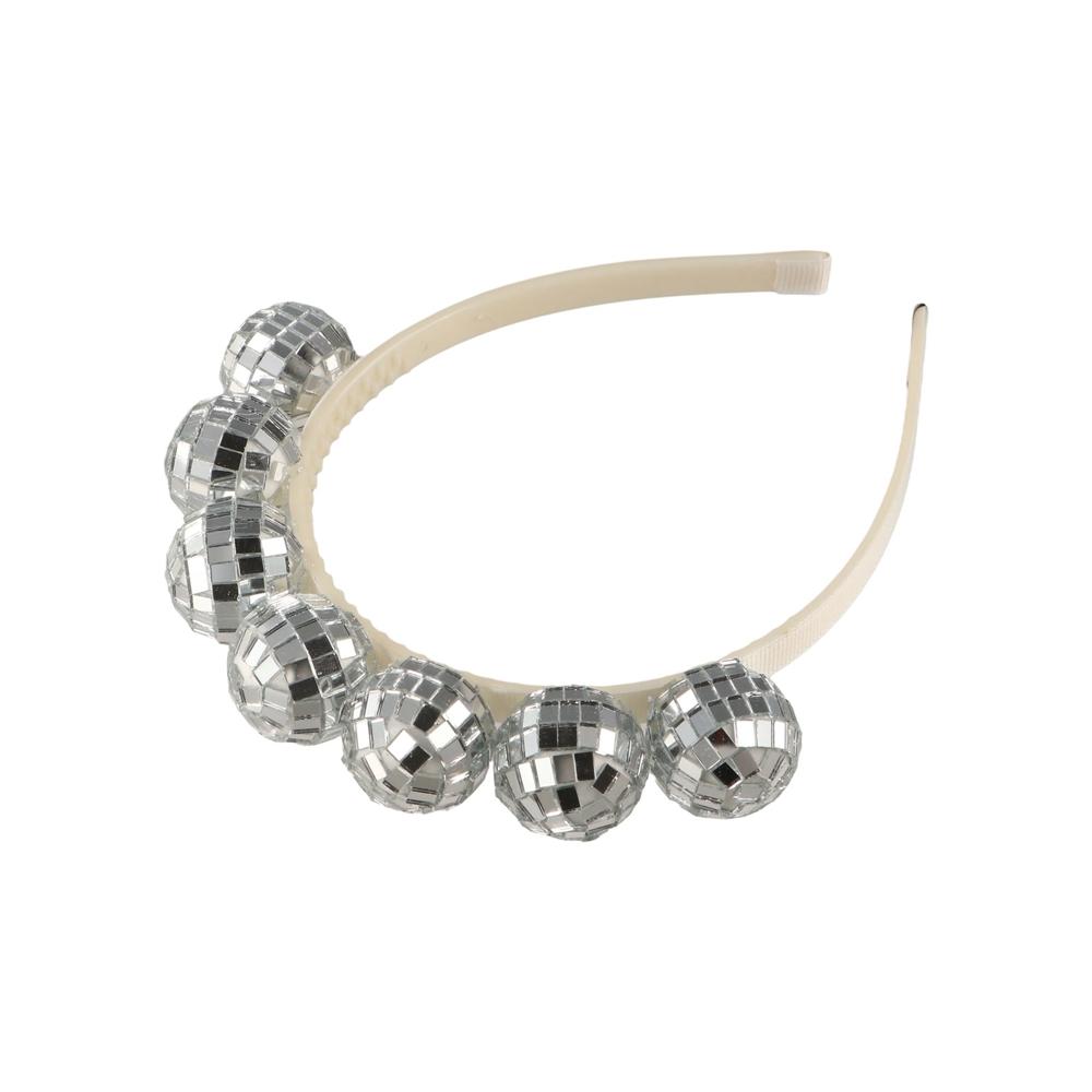 Vintag Mirrorball Hair Hoop Mirror Ball Party Costume Headpiece  Women and Girls