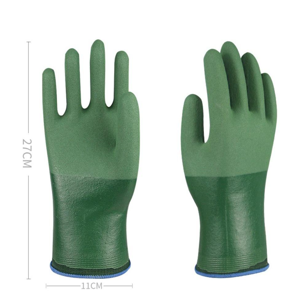 Full Palm Nitrile Gloves Thickened Chemical Proof Gloves Reusable Oil Resistant Gloves  Industrial