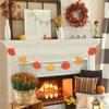Handmade Wood Beads Ornament Fall Seasonal Decorations Thanksgiving Home Accent Pumpkin Garlands Hanging Decors