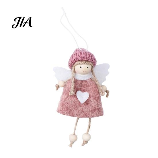 Christmas Tree Hanging Ornaments Plush Angel Doll Ornaments, Fairy Girl Pendant for Artisan Hand Stitched Pendants Home Decor, Party, New Year,