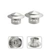 Edelstahl Kaminhaube Außenwand Frischluftauslass Dachrohr Abzugshaube Ultraleichte Regenkappe 75mm/110mm/160mm/200mm