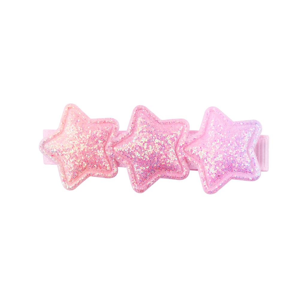 18 Stück Glitzernde Haarspangen für Mädchen Stern Herz Blume Pailletten Herzspangen Regenbogen Pferdeschwanz Haaraccessoires