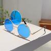 New Trendy Y2K Hip Pop Funny Shades Women Ins Brand Design Decor Sunglasses Retro Round Metal Travelling Sun Glasses