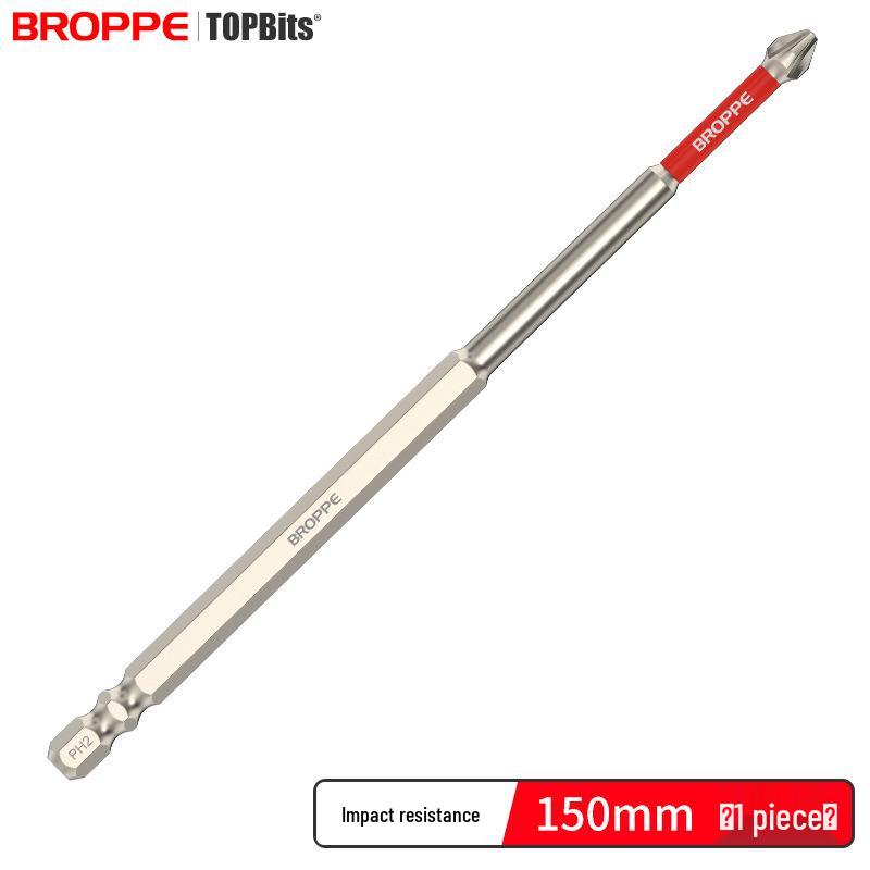 Impact-Resistant Magnetic Phillips Screwdriver Bit Set - High Torque, Non-Slip S2 for Electric Drills.