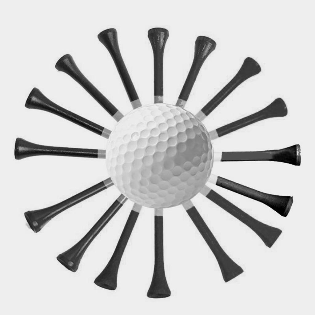 100Pcs/pack More Distance Consistent Height Golfs Tees Standard Wood Castles Golfs Tees Set for Golfs Driver Training