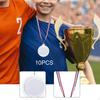 10 Pieces Design Your Own Award Medals, Party Favors Fun, Decor Craft with Neck Ribbons for