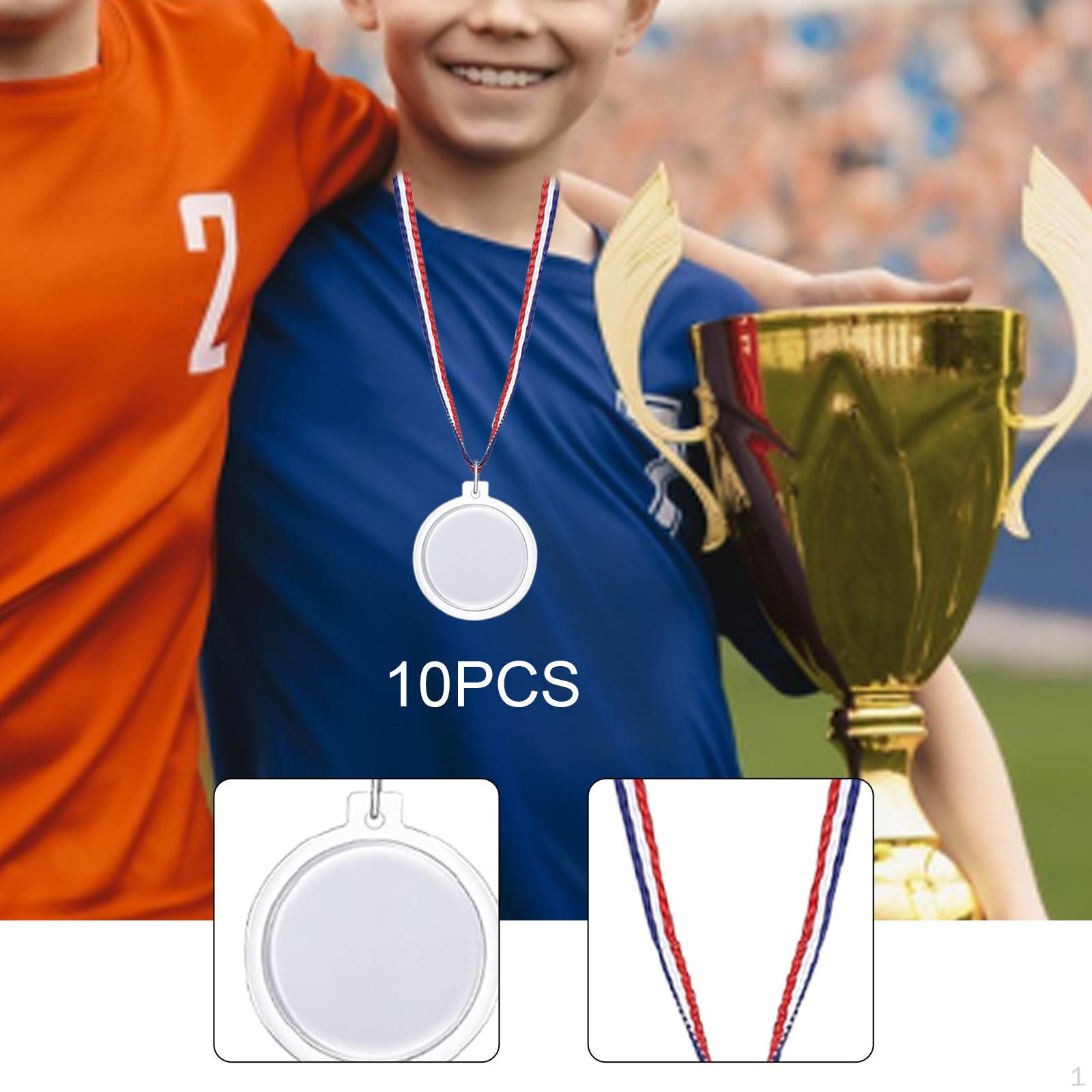 

10 штук Дизайн собственных наградных медалей, Веселые сувениры для вечеринок, Декор для поделок с шейными лентами для