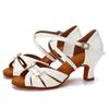 Zapatos de Baile Latino para Mujer con Tacón Medio de 6 cm Salsa Ballroom Tango Zapatos de Baile para Interior