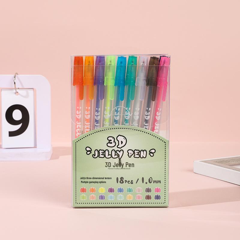 Creative 3D Jelly Pen Set: Colored Juice Pens for Christmas Cards, Doodles, Journals, Nail Art, and DIY Ceramics
