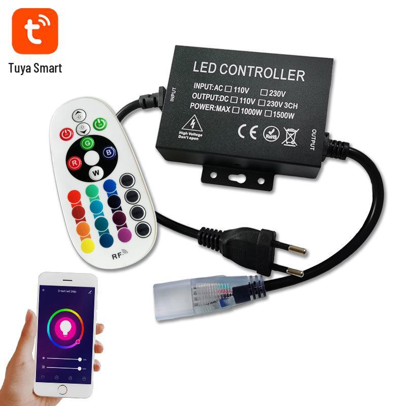 Tuya Smart WiFi RGB LED Light Strip Controller (110V/220V)