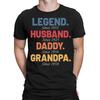 Personalisiertes Legende Ehemann Papa Geburtstags-T-Shirt Vatertagsgeschenk Herren-T-Shirt