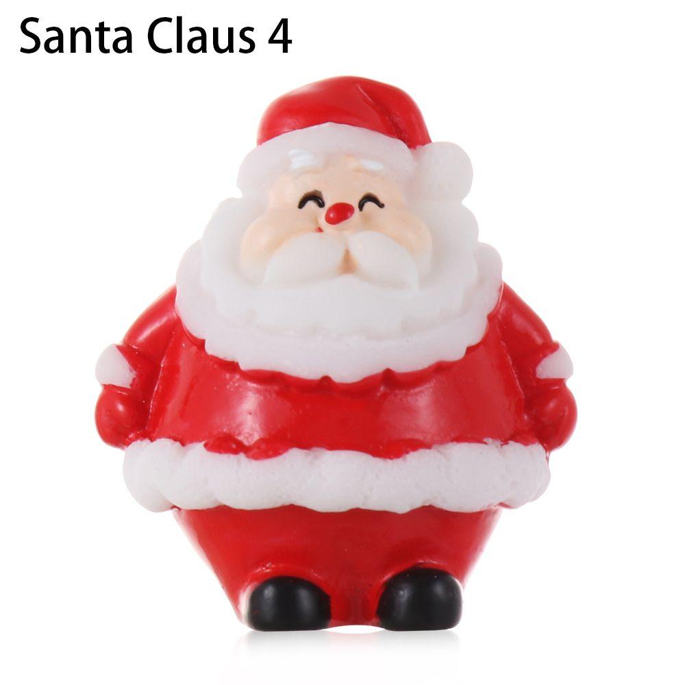 

Decor Fairy Garden Home Decorations Santa Claus Christmas Figurines Xmas Tree Miniature Snowman Santa Claus 4