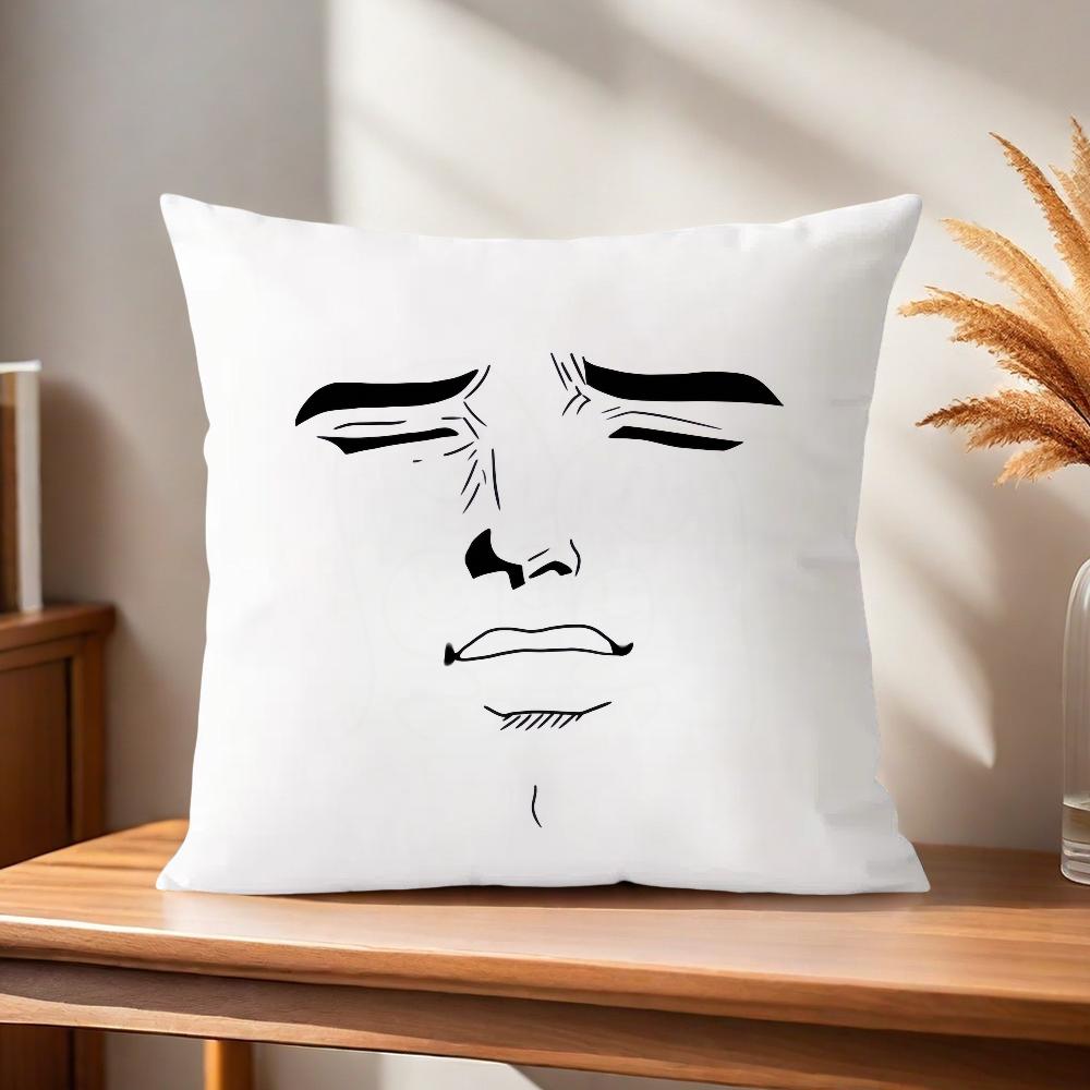 Meme Face Comfortable Soft Pillow Sigma Case Boy for Man Sofa Living Room Home Funny Office Decor and Protective Covers