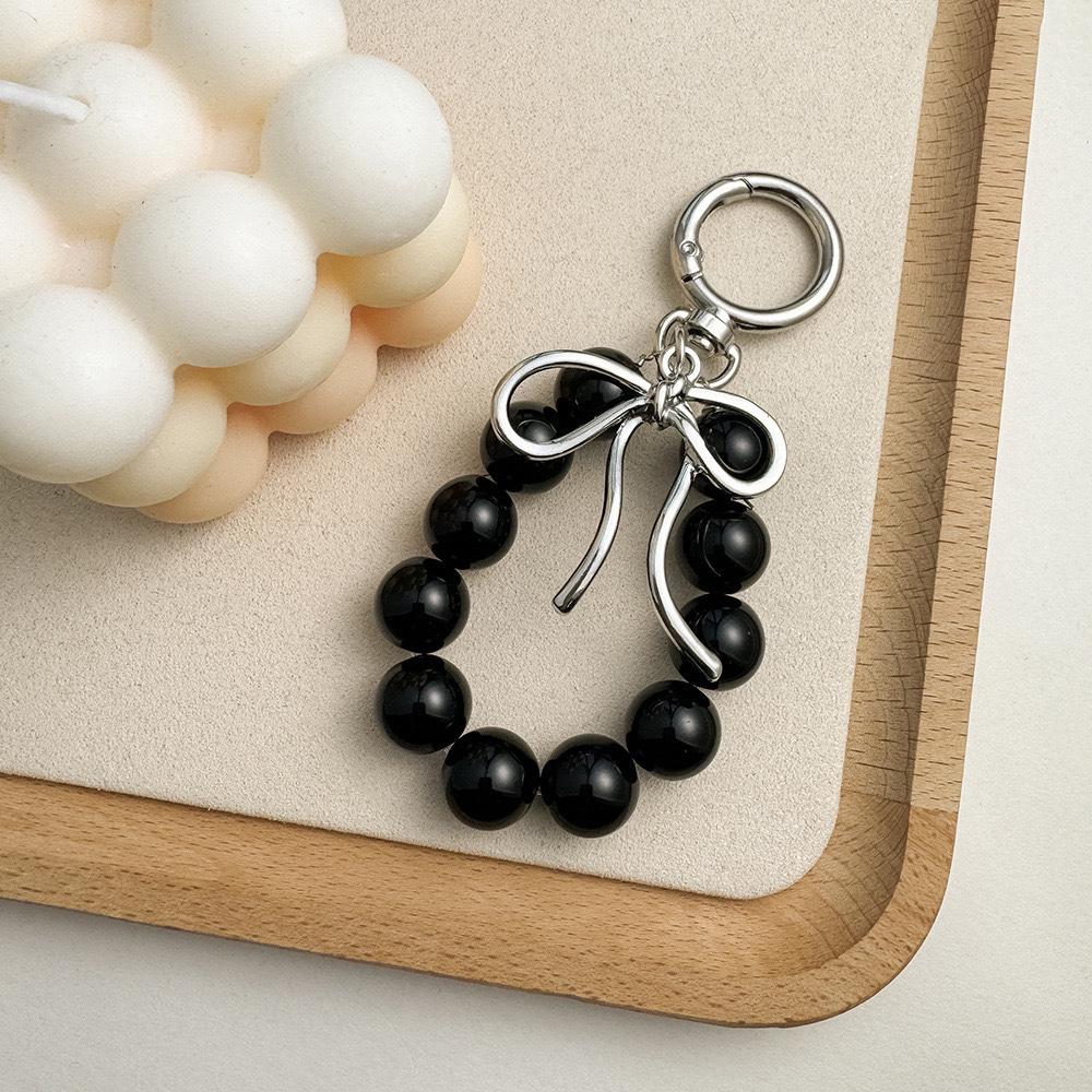 Beaded Bow Keychain & Phone Charm - DIY Niche Design