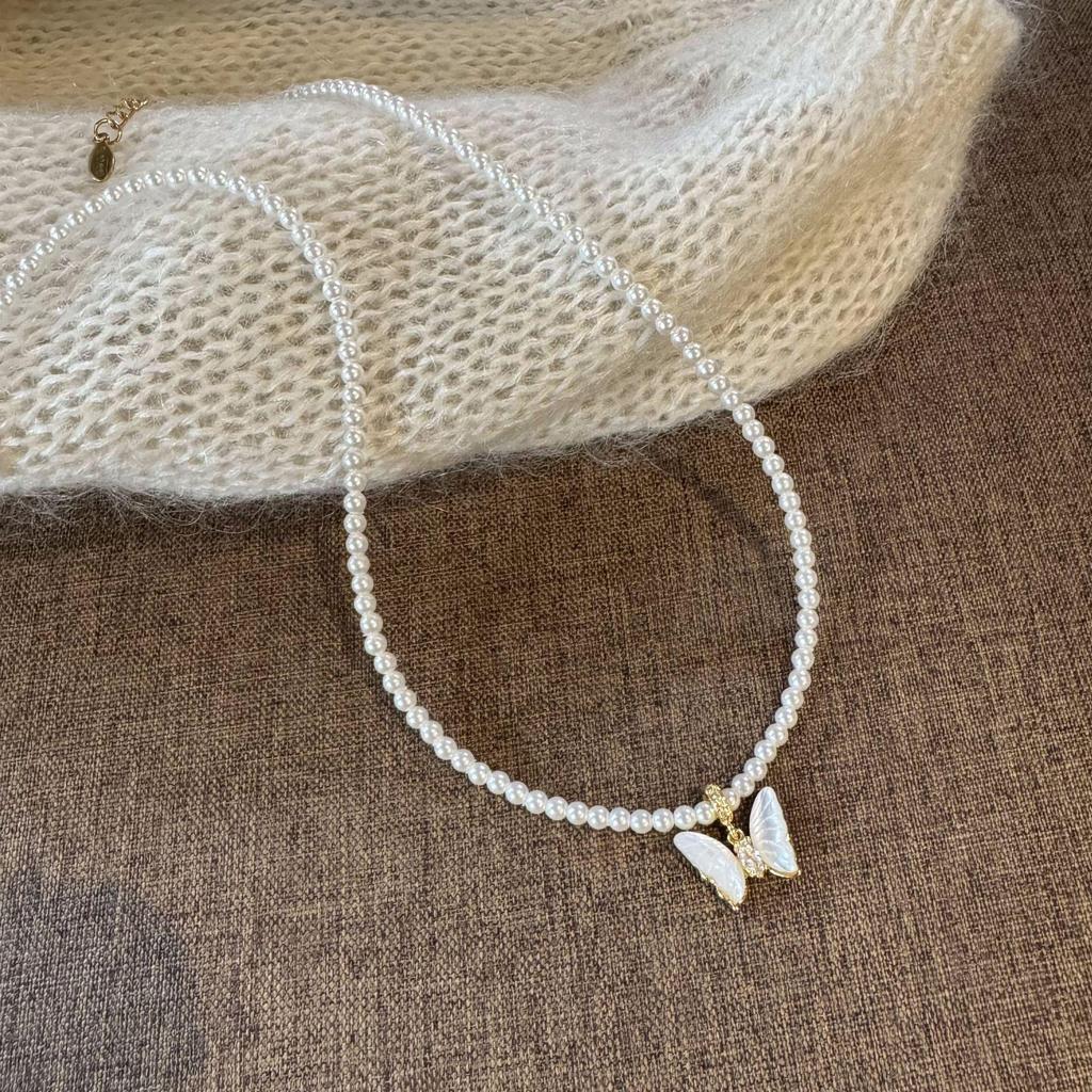 Yuanyou Phalaenopsis Mother-of-Pearl Double-Layer Pearl Necklace