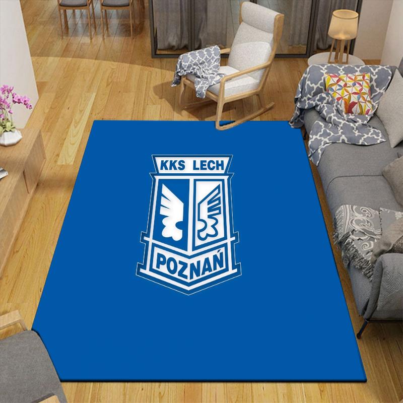 Lech Poznań Home Sofa Decoration for Living Room & Bedroom, Non‑Slip Play Flannel Floor Mat for Game Room