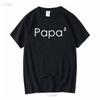 Papa 3 T Shirt 3rd Child Funny for Dad New Father Baby Shower S Papa3 Dads Long or Short Sleeves Vintage Washed Breathable