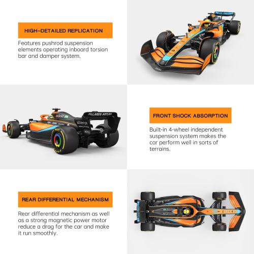 Rastar McLaren MCL 36 First Class Equation Racing Car RC Racing Car, 1/12 Scale McLaren F1 Remote Control Toy Car