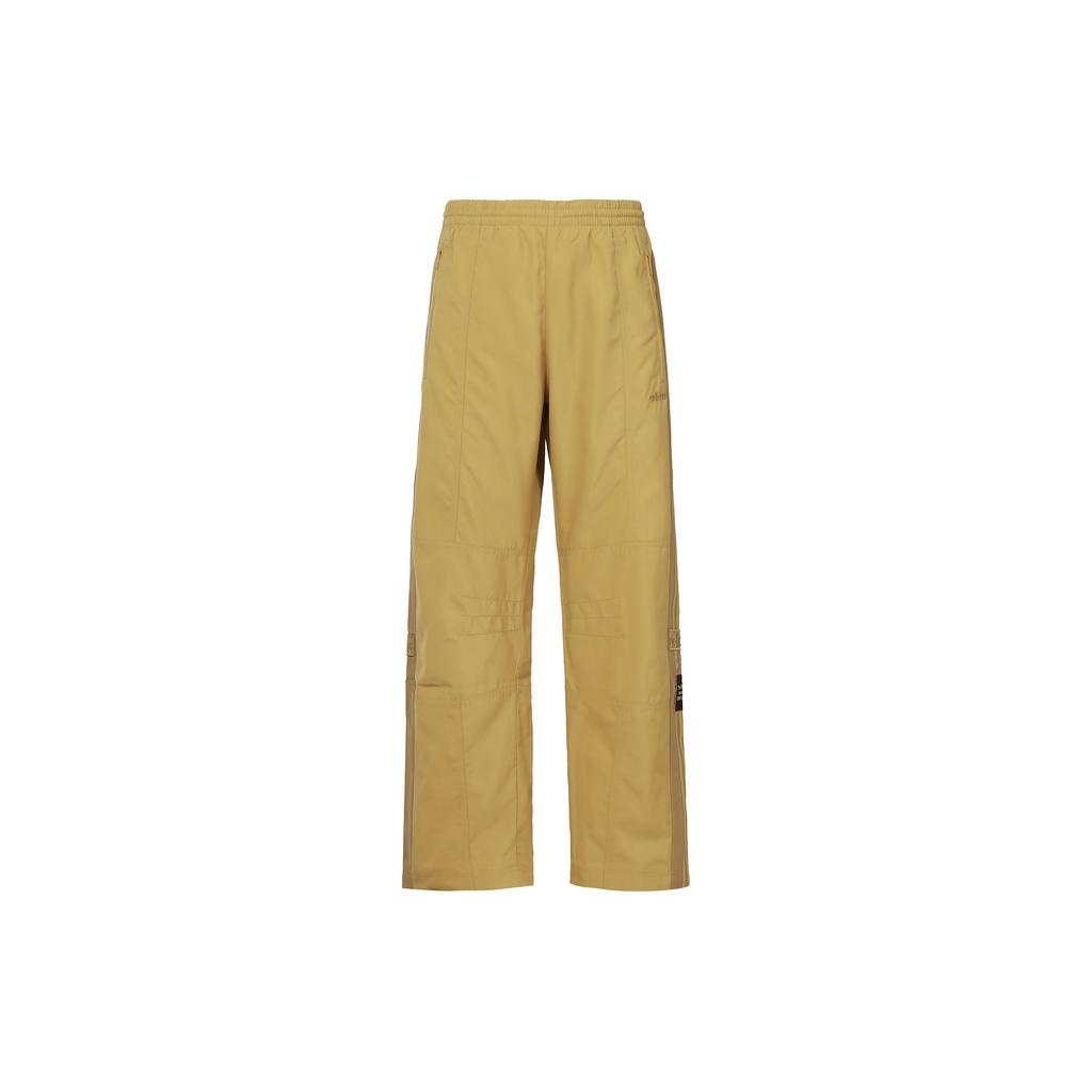 Adidas Originals Trefoil Snap Button Track Pants Men Bottoms Beige H62575