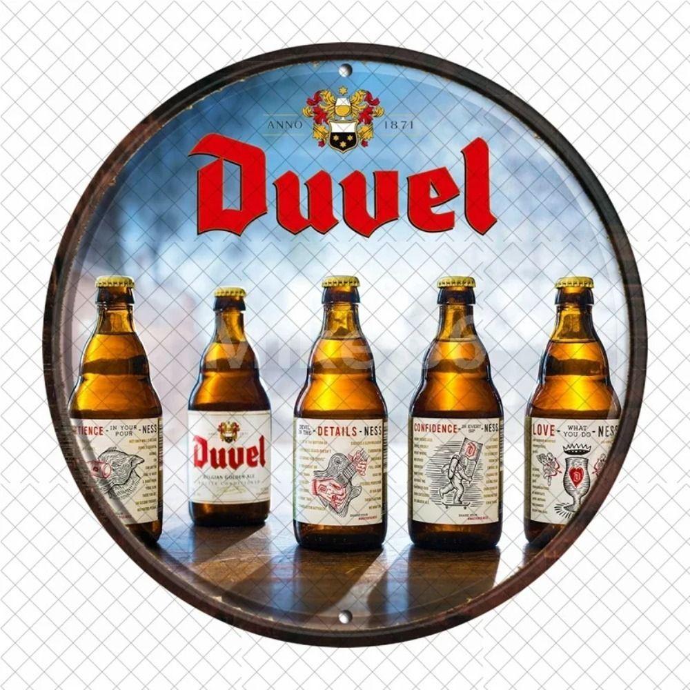 Segno in Latta Metallico Birra Decorazione Murale 20x30cm