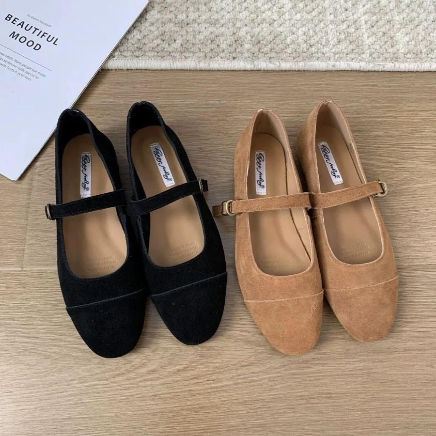 Fashion Bailamos Fashion Round Toe  Ballet Flats Woman Soft Loafers Ladies Brand Design Mary Jane Shoes Mujer Size35-40ujer
