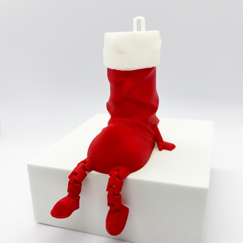 3D Printed Ghost Decorations with Movable Legs for Christmas and Halloween