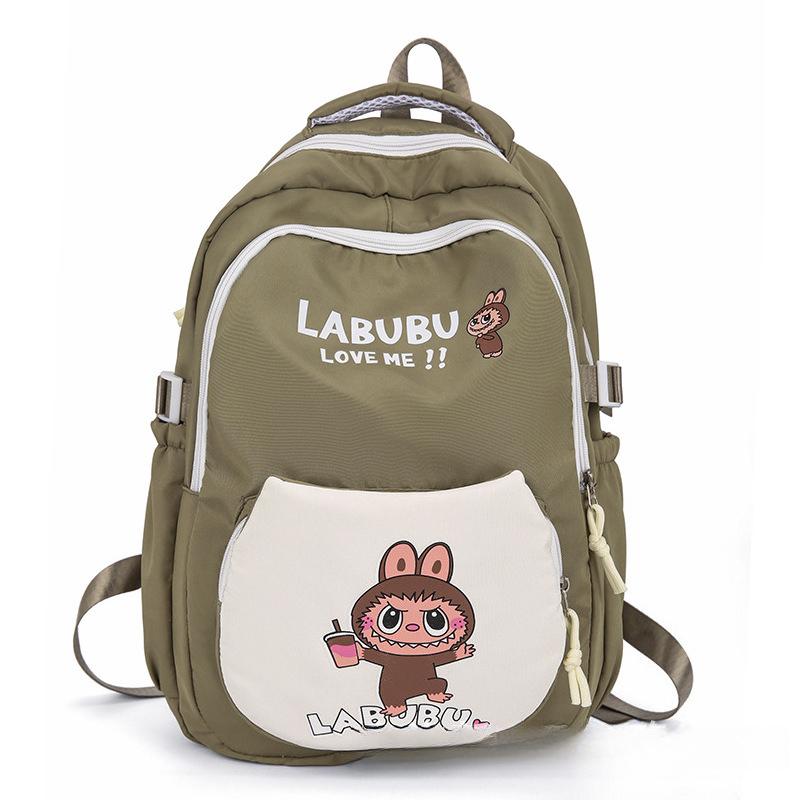 Labu Cartoon Printed Children's Backpack Large Capacity Backpack Casual Versatile High Beauty Elementary School Student Backpack KTY