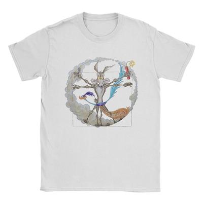 Tricou Wile e Coyote Bărbați Bumbac Tricouri Noutate Gât Rotund Tricouri cu Mânecă Scurtă Mărimi Mari