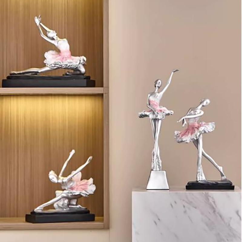 Ornamenti Danzatori di Balletto Europei Sculture in Resina Artigianato Decorazione Figura per Soggiorno Tavolo da Pranzo Libreria Regalo di Compleanno