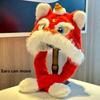 Lion Dance Plush Hat For Adults Warm Winter Earflap Beanie With Soft Faux Fur
