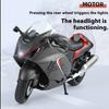 1/9 SUZUKI HAYABUSA Motorcycle Model, Rearview Mirror Removable, Simulated Lighting, Adult Collectible Ornaments, Boy Gifts