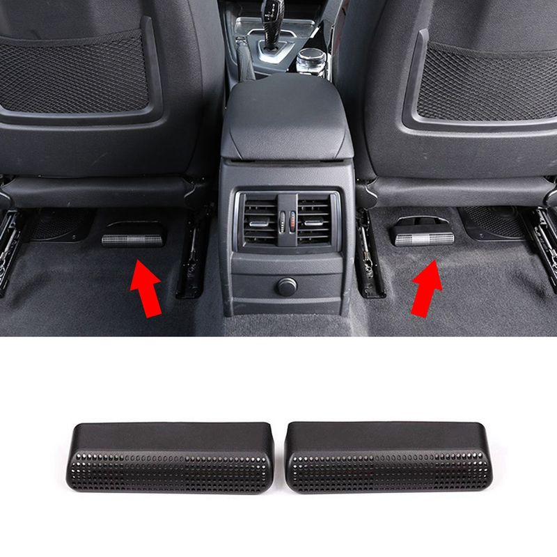 Car Seat Rear AC Heat Floor Air Conditioner Duct Vent Trim Cover Accessories for BMW 3 4 Series GT F30 F34 F36 2013-2018—L49A