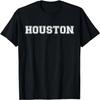 Camiseta Presente Esportivo de Equipe Estilo Faculdade Universidade Houston Texas