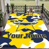 Custom Text Printed Rug North Queensland Cowboys Non Slip Floor Carpet For Home Room Decor