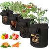4X Felt Eco Bag For Planting Potato Cultivation Pot 35X30 Cm