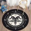 Satan Pattern Round Carpet HD Printing for Living Room Rugs Bedroom Mat Kitchen Carpet Doormat Non-Slip Children Flannel Carpet