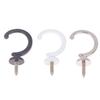2Pcs Durable Ball End Polished Curtain Tieback Hook Expansion Plug Finish Modern Shaped Metal Wall Mounted