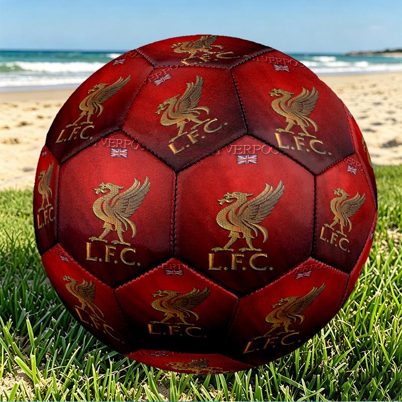 Football team.C Print Size 5 Soccer Ball, PU Wear Resistant Football for Match Training and Daily Practice, Birthday Gift for Soccer Fans