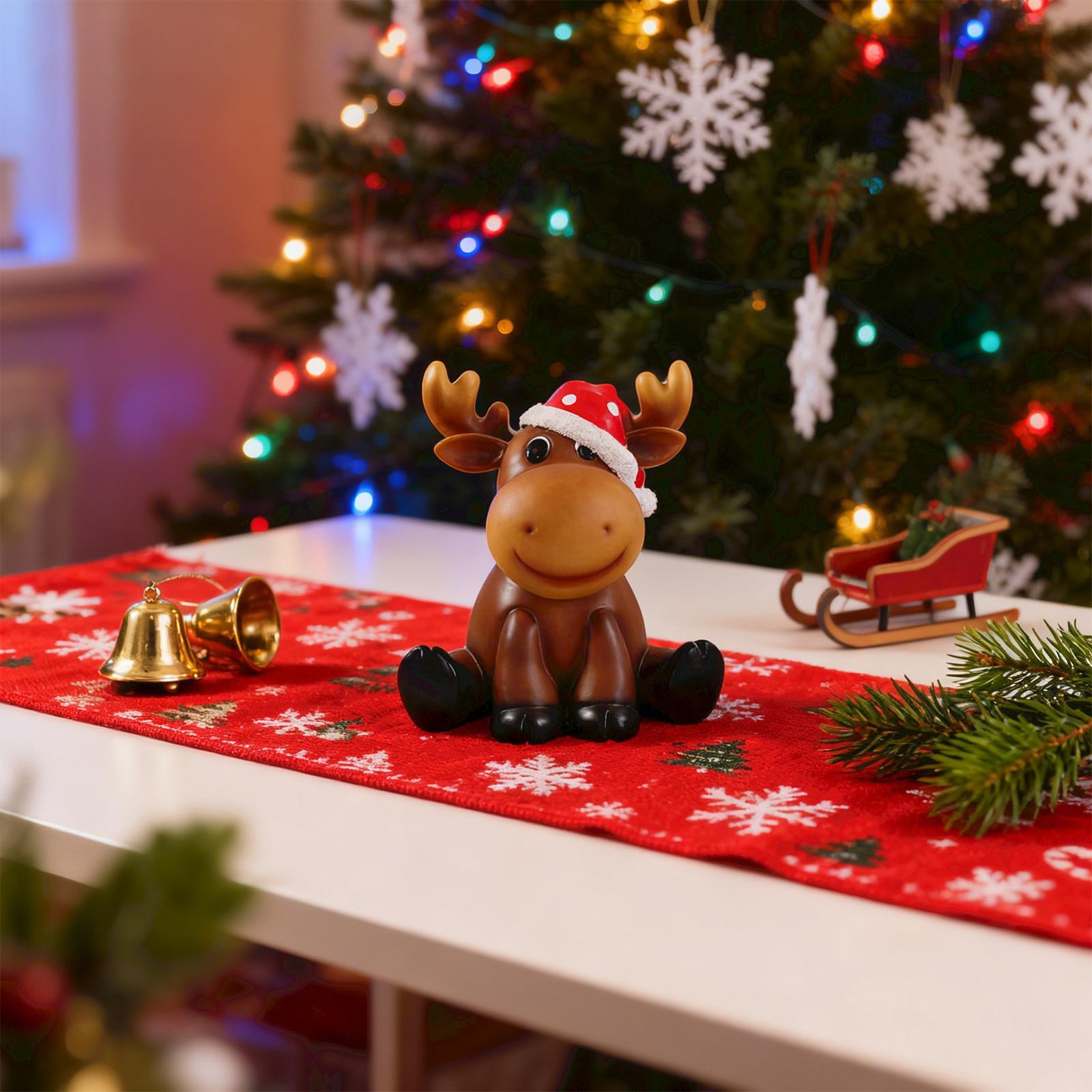 

Christmas Tree Ornaments Snow Tree Home Decoration Crafts Desktop Christmas Atmosphere Gift One Size