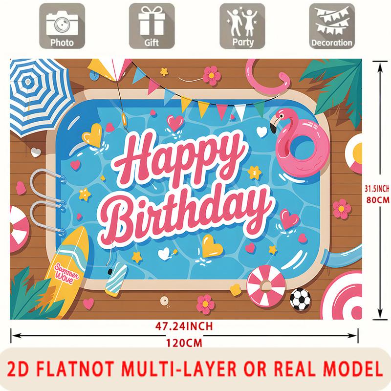 Party Backdrop Happy Birthday Birthday Photo Booth Background Front Door Decor