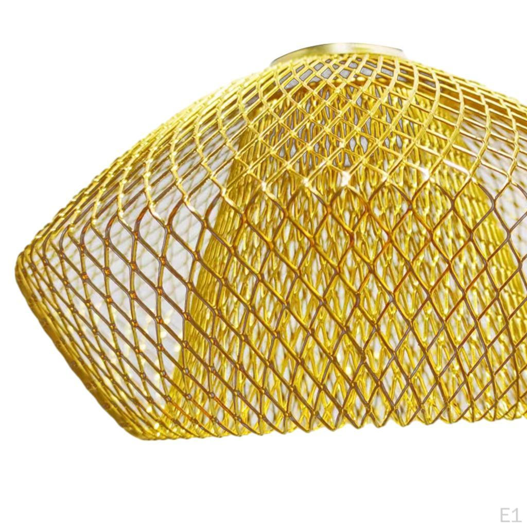 Iron Wire Lampshade Bulb Guard Dome Lamp Shade Bedside Table Hollow Basket Metal Mesh
