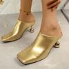 Ladies Shoes on Sale 2025 High Quality Fashion Plus Size Dress Slippers Women New Outdoor Best Seller High Heels Women Sandals