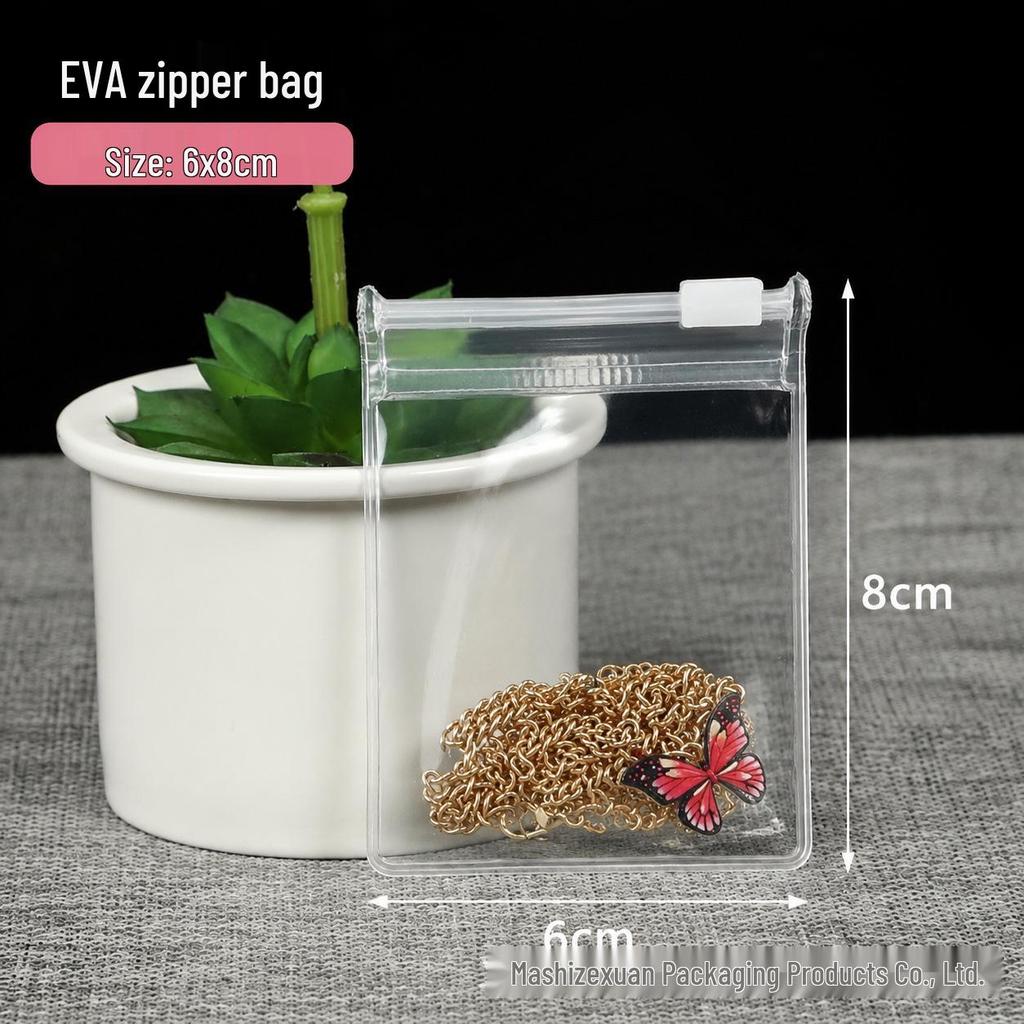 EVA 50 Silk Transparent Jewelry Storage Bag: Anti-Oxidation Seal for Earrings, Necklaces, Bracelets
