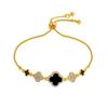 Νέο Βραχιόλι Ζιργκόν Τετράφυλλο Τριφύλλι Υψηλής Ποιότητας - Κομψό Βραχιόλι με Δυνατότητα Επέκτασης για Γυναίκες